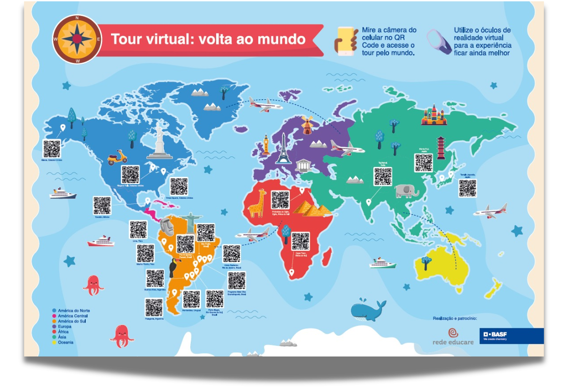 Mapa interativo acessado por QR Code